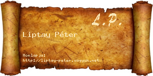 Liptay Péter névjegykártya